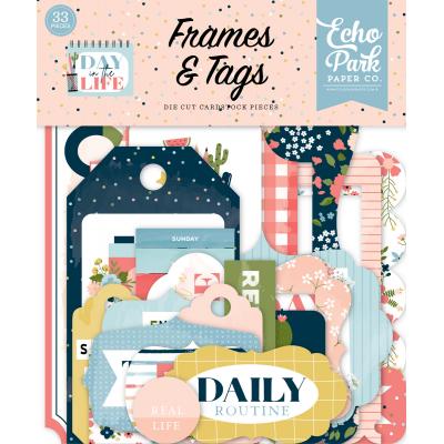 Echo Park Day In The Life Die Cuts - Frames & Tags